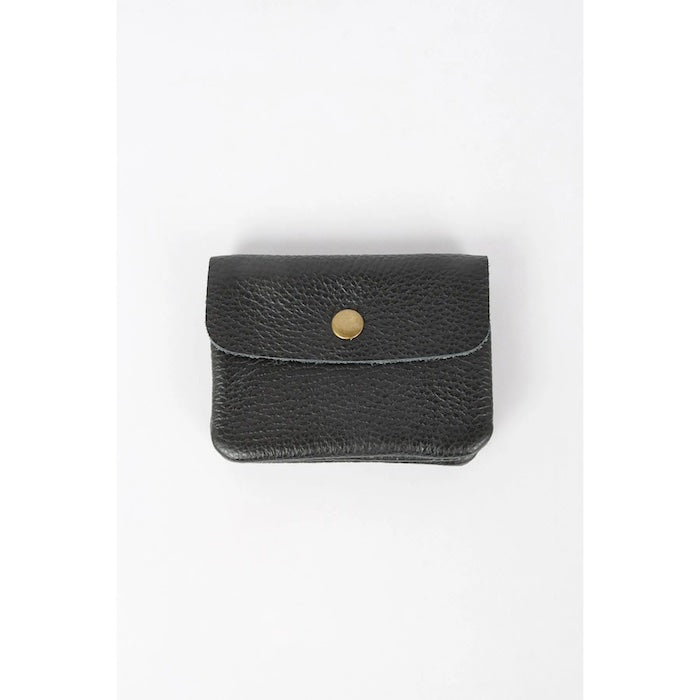 Kleines Portemonnaie aus Leder, schwarz | Maison Fanli - toietmoi-laboutique