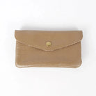 Portemonnaie aus Leder, dunkles taupe | Maison Fanli - toietmoi-laboutique