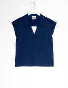 T-Shirt PITCHSIDE, navy | Mademoiselle YéYé - toietmoi-laboutique