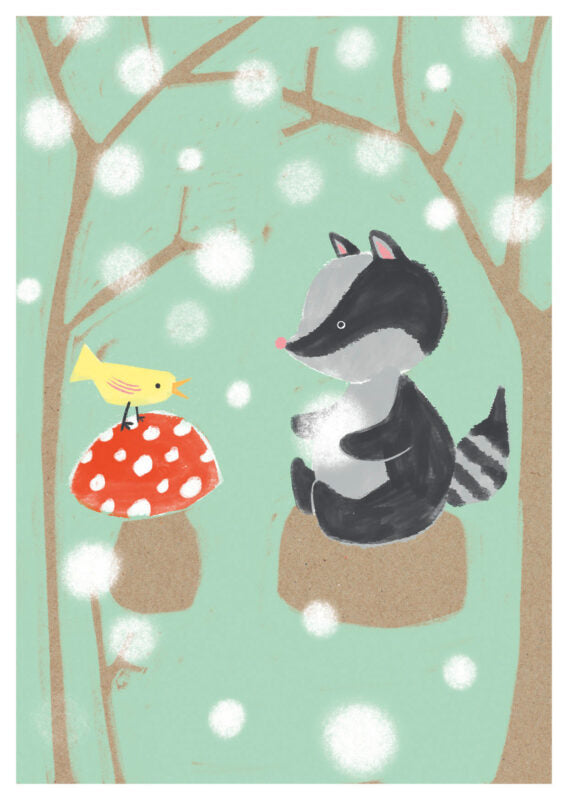 Postkarte, Wald Freunde | Schöne Grüsse - toietmoi-laboutique