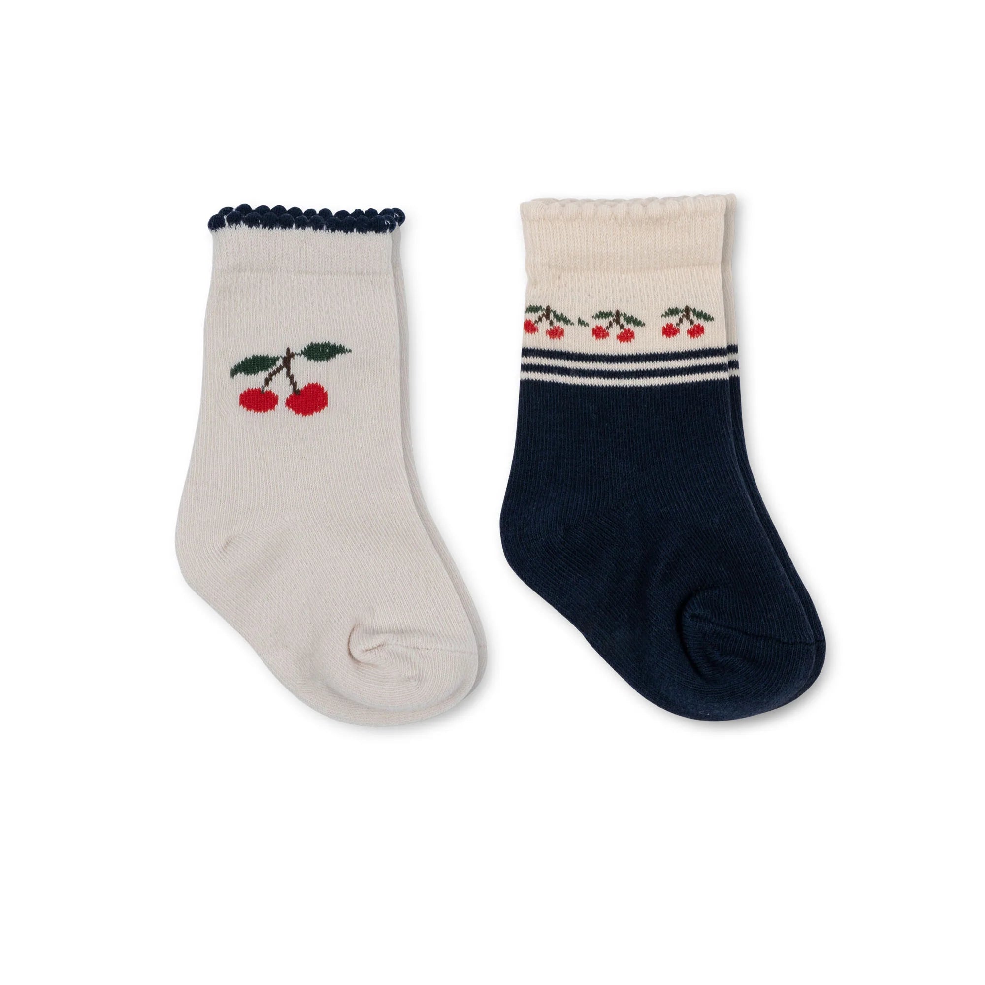 Socken 2-Pack, Kirschen | Konges Slojd - toietmoi-laboutique