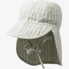 Sonnenhut für Babies, ALBERT, blau gestreift | Wheat - toietmoi-laboutique