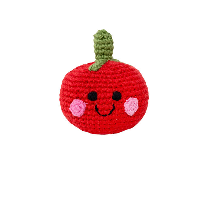 Häkel-Babyrassel, Tomate | Pebblechild - toietmoi-laboutique