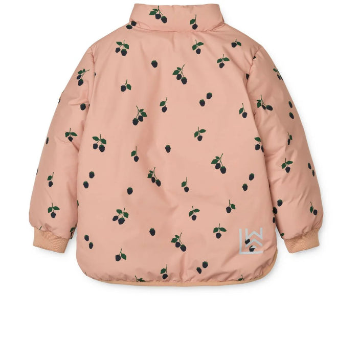 Jacke, BRANTLEY, altrosa/Brombeeren | Liewood - toietmoi-laboutique