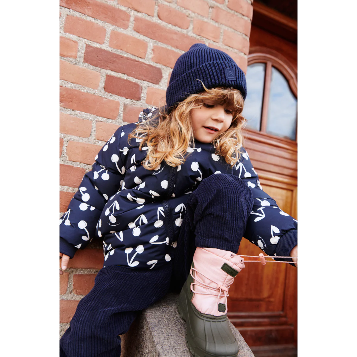 Daunenjacke, ANEMONE, navy/Kirschen | Liewood - toietmoi-laboutique