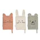 Waschlappen 3er-Pack, Tiere | Liewood - toietmoi-laboutique