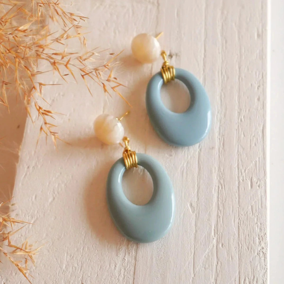 Ohrringe OLA, azur | Azeria - toietmoi-laboutique