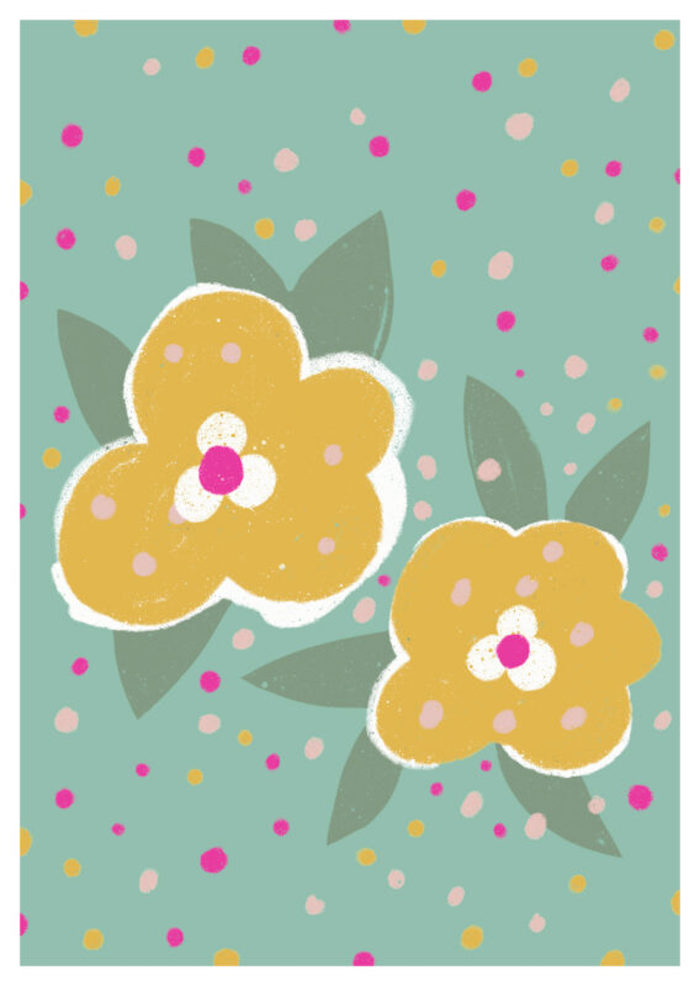 Postkarte, Kapuzinerblume | Schöne Grüsse - toietmoi-laboutique
