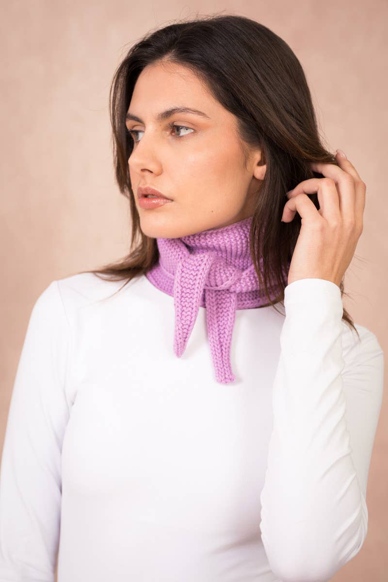 Kleines Dreieckstuch « Sophie », hellblau | Calie Paris - toietmoi-laboutique