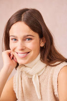 Kleines Dreieckstuch « Sophie », hellblau | Calie Paris - toietmoi-laboutique