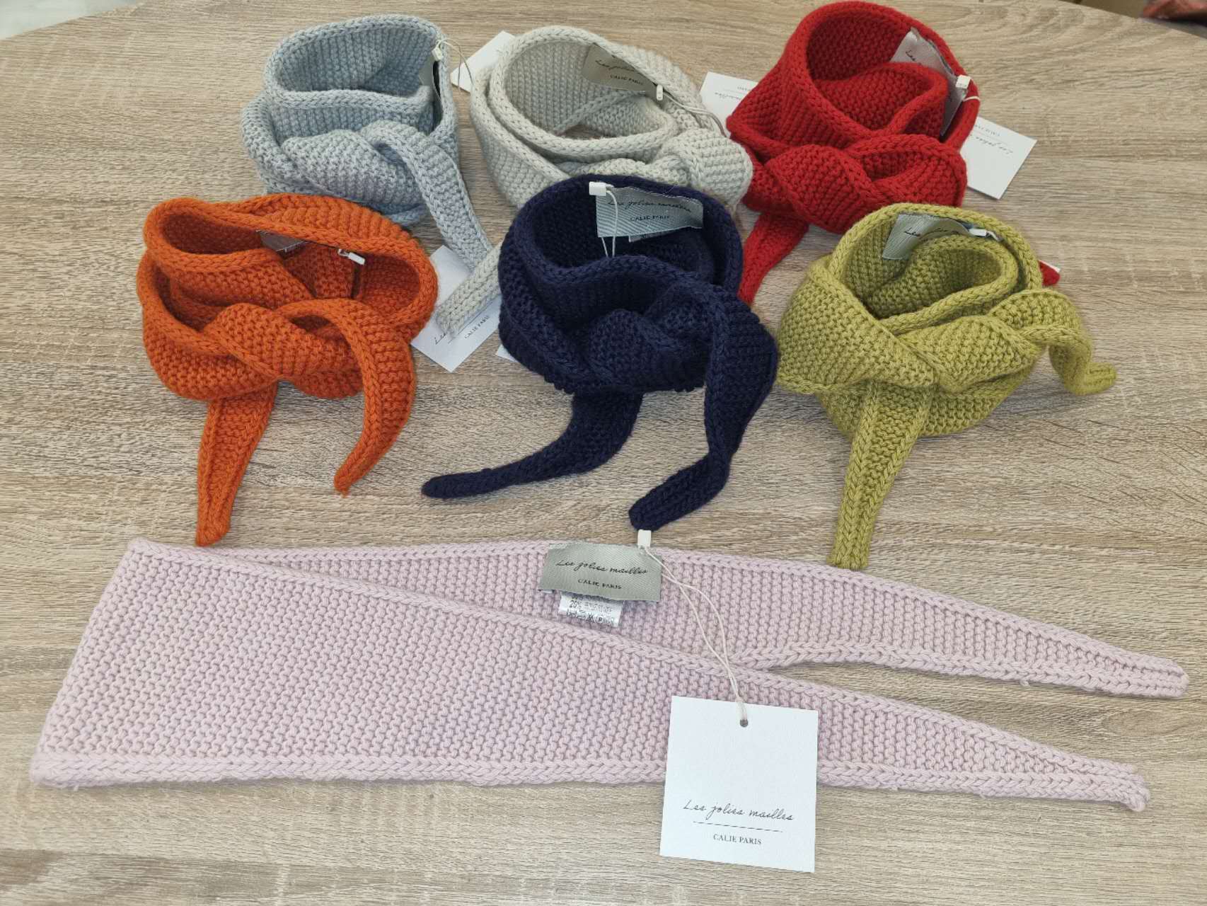 Kleines Dreieckstuch « Sophie », navy | Calie Paris - toietmoi-laboutique