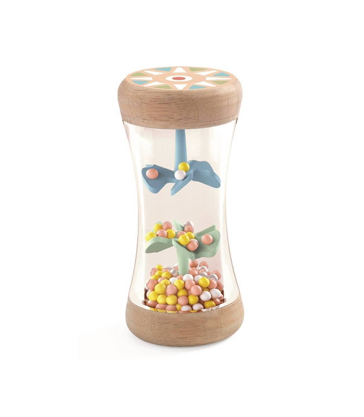 Rassel, bunte Perlen "Baby Plui" | djeco - toietmoi-laboutique