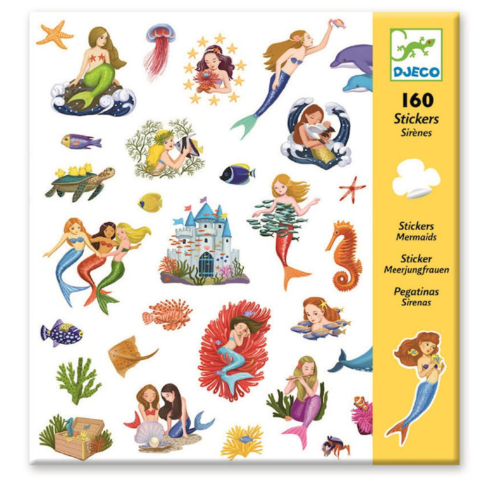 160 Sticker, Meerjungfrauen | djeco - toietmoi-laboutique