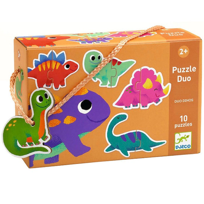 Puzzle Duo, Dinos | djeco - toietmoi-laboutique