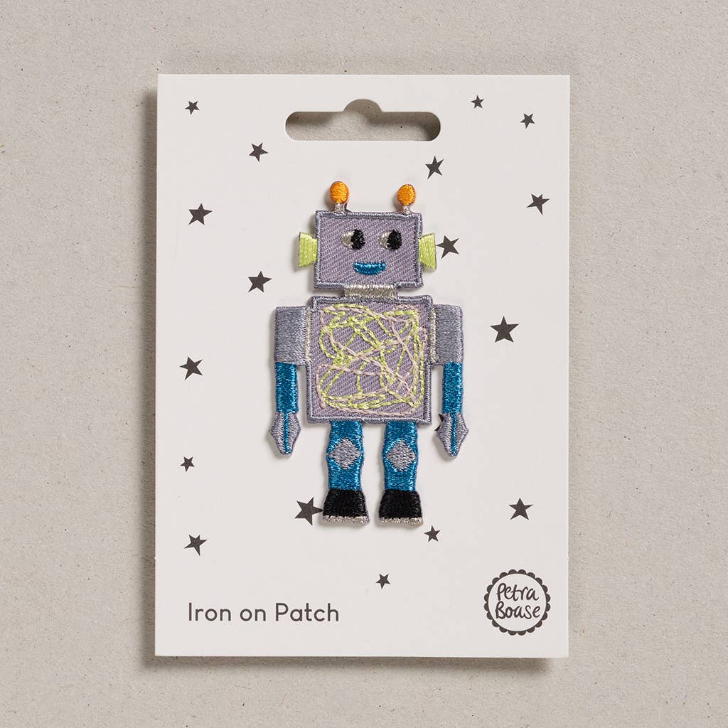 Aufbügelpatch, Roboter | Petra Boase Ltd - toietmoi-laboutique