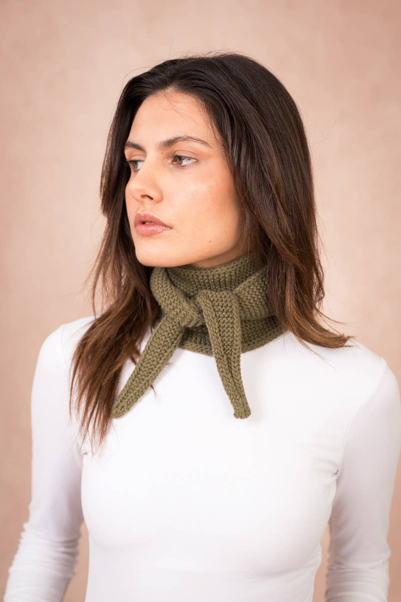 Kleines Dreieckstuch « Sophie », hellblau | Calie Paris - toietmoi-laboutique
