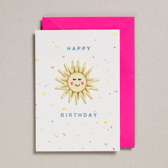 Patchkarte - Happy Birthday Sonne | Petra Boase Ltd - toietmoi-laboutique