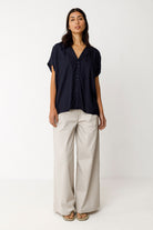 Bluse ELKE, navy | SKFK - toietmoi-laboutique