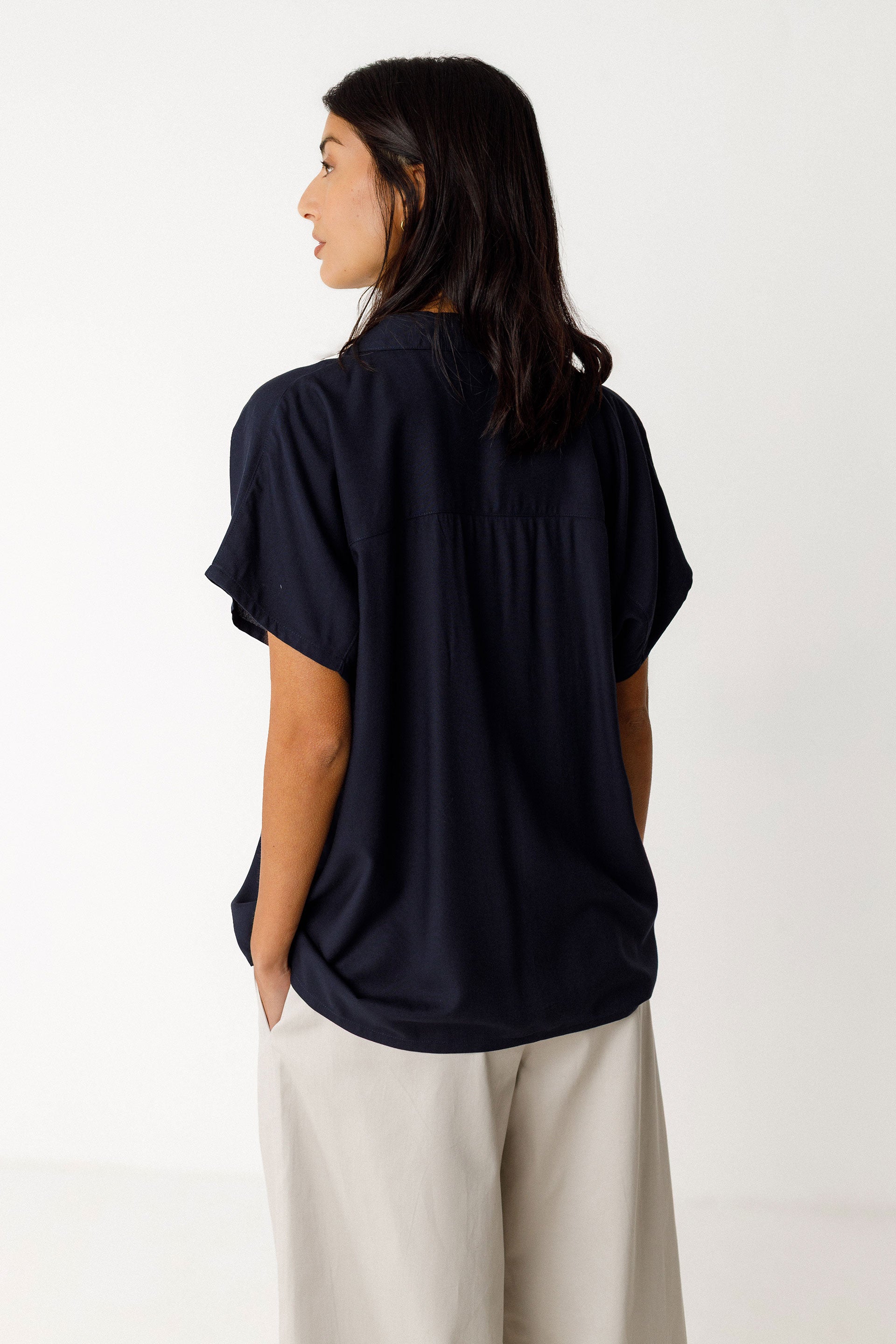 Bluse ELKE, navy | SKFK - toietmoi-laboutique