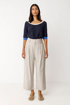Weite Hose ESTI, beige | SKFK - toietmoi-laboutique