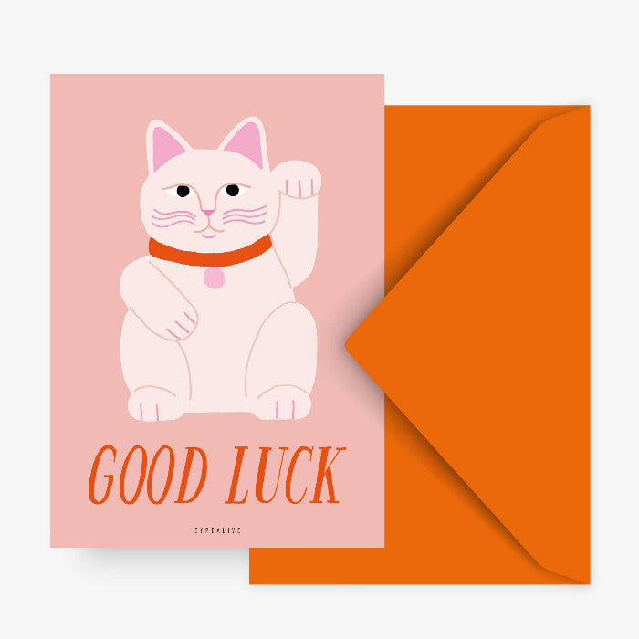 Postkarte / Good Luck | typealive - toietmoi-laboutique