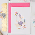 Postkarte mit Umschlag, Geburtstag/Gans | The Charming Press - toietmoi-laboutique