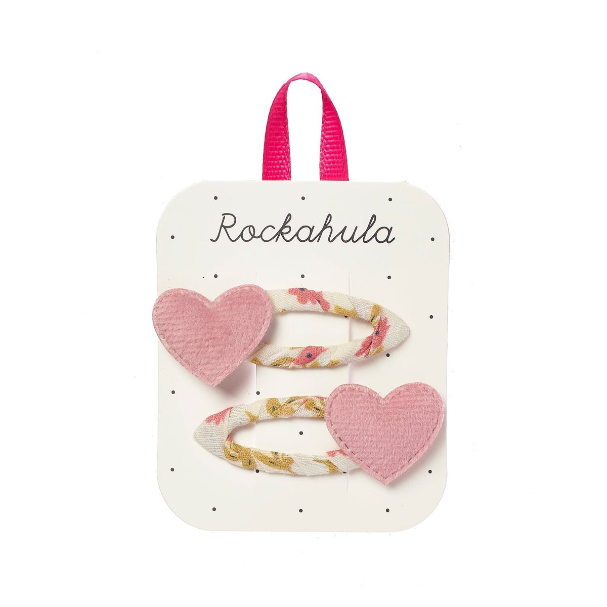 2 Haarspangen, Blumen/Herz | Rockahula - toietmoi-laboutique