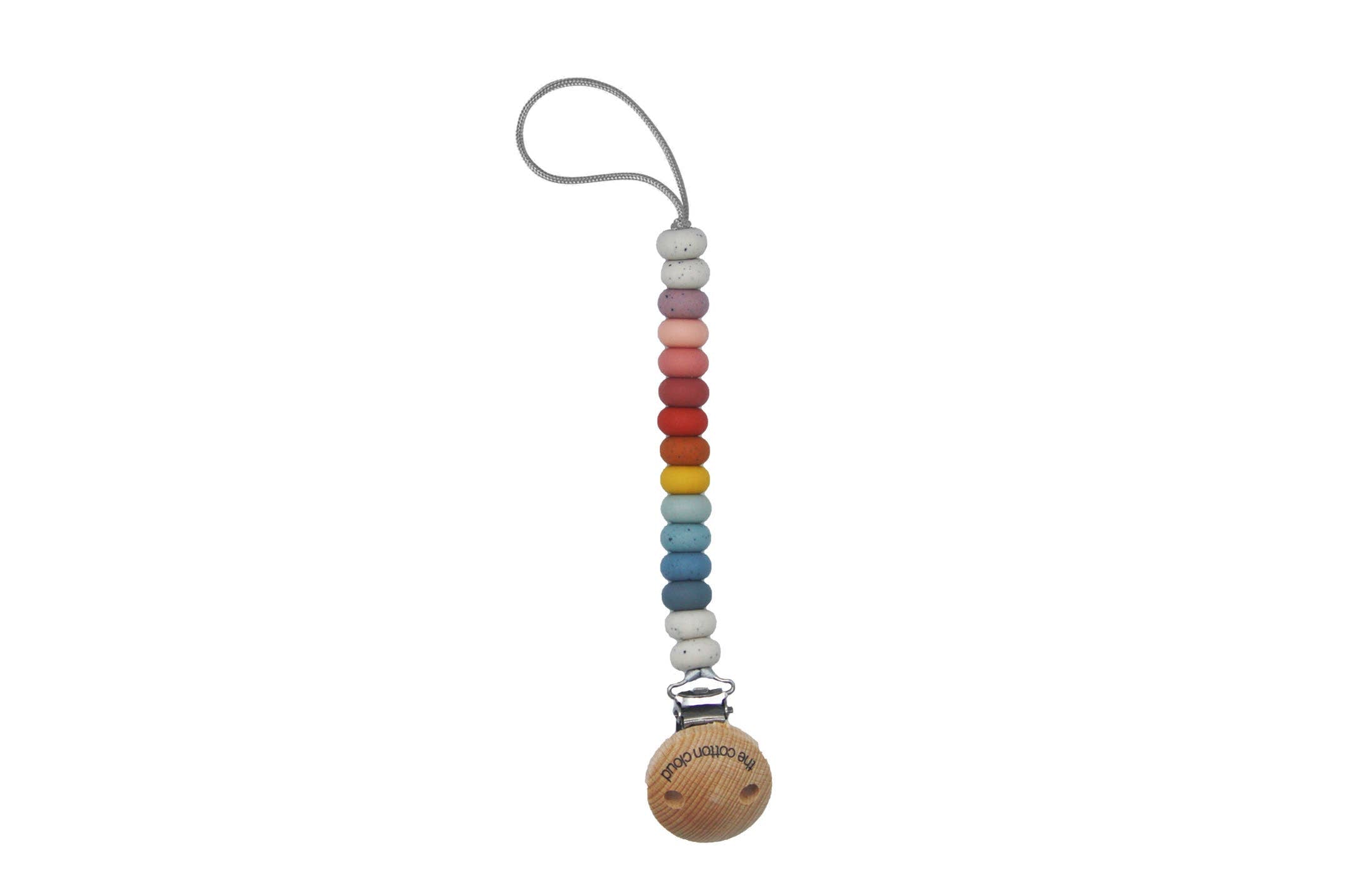 Schnullerkette, multicolor/rosa | the cotton cloud - toietmoi-laboutique