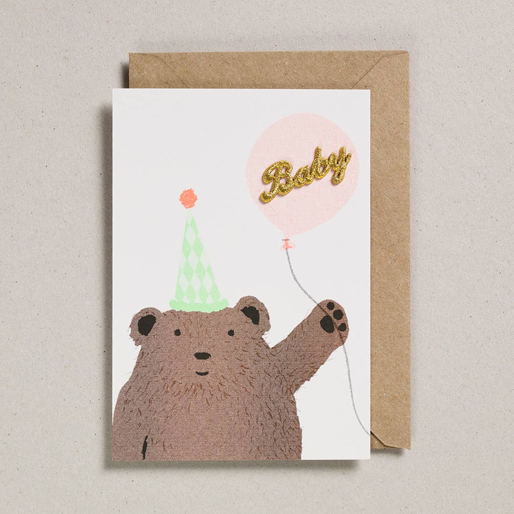 Postkarte mit Umschlag - Bär & Ballon | Petra Boase Ltd - toietmoi-laboutique