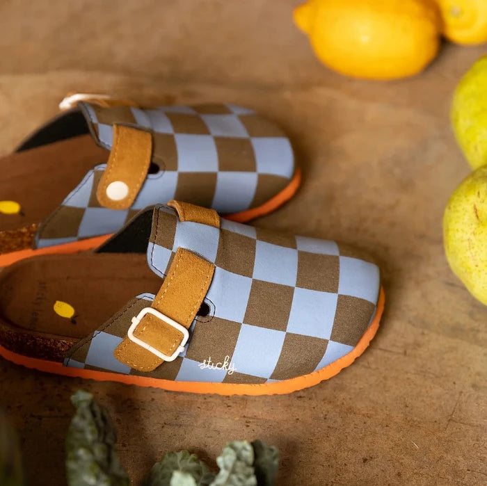 Sticky Lemon Finken, lila/schwarz karriert | Sticky Lemon - toietmoi-laboutique