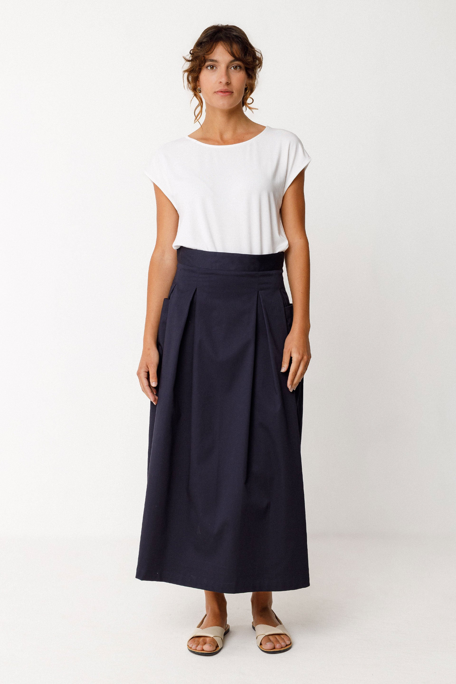 Langer Rock IRAMA, navy | SKFK - toietmoi-laboutique
