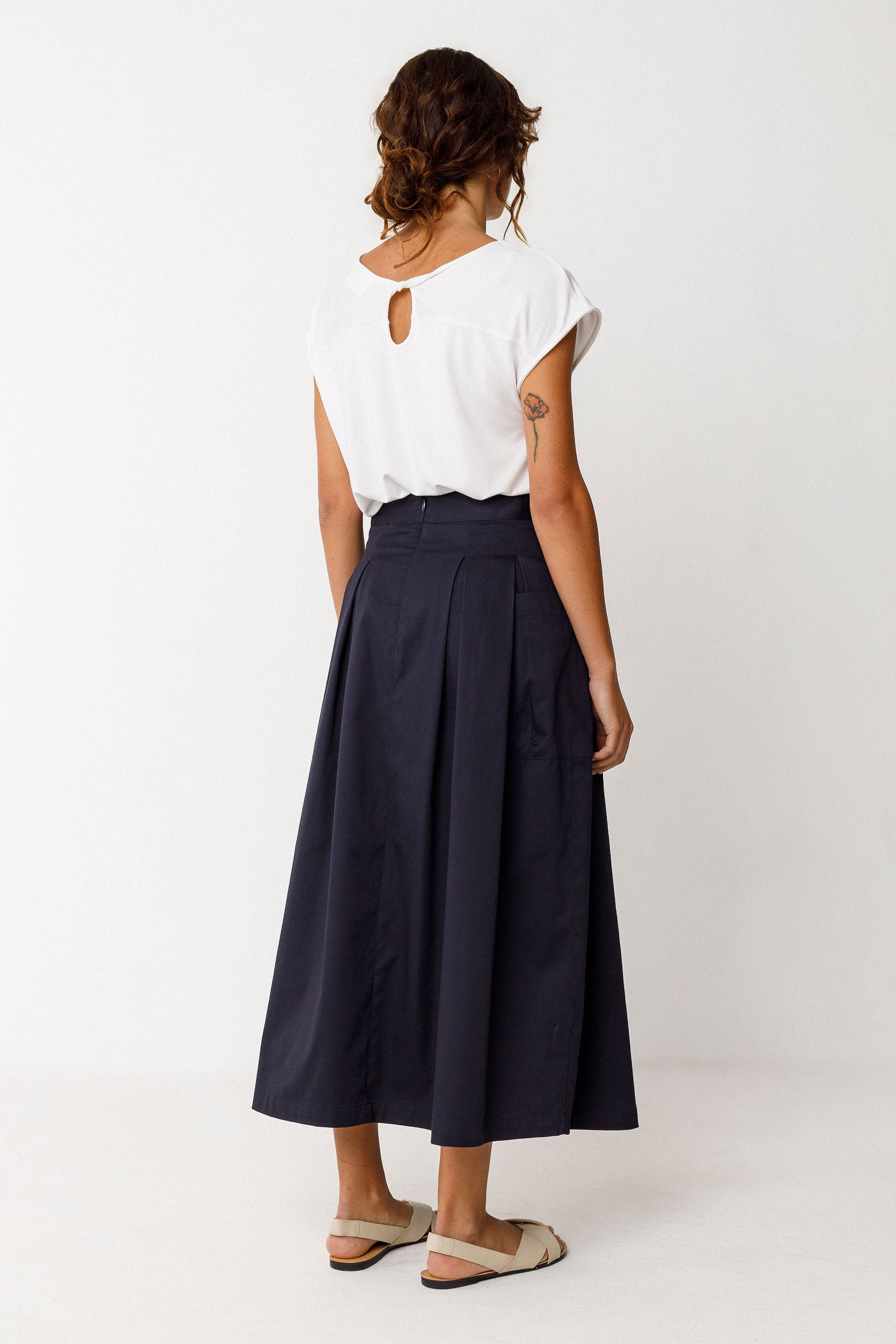 Langer Rock IRAMA, navy | SKFK - toietmoi-laboutique