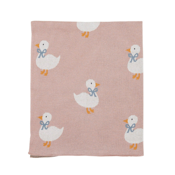 Strickdecke, Little Duck rosa | Scout - toietmoi-laboutique