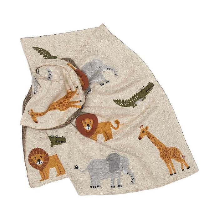 Strickdecke, African Safari | Scout - toietmoi-laboutique
