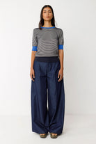Sweater mit 3/4 Ärmeln MUIKE, navy | SKFK - toietmoi-laboutique