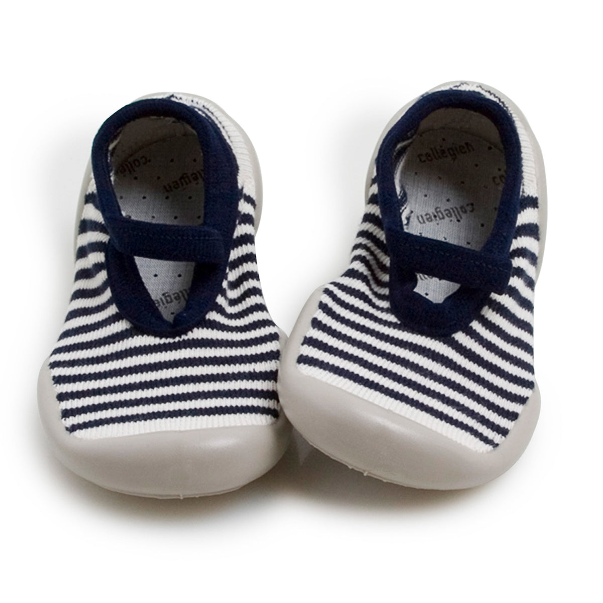 Collégien Finken Ballerinas, navy gestreift | Collégien - toietmoi-laboutique