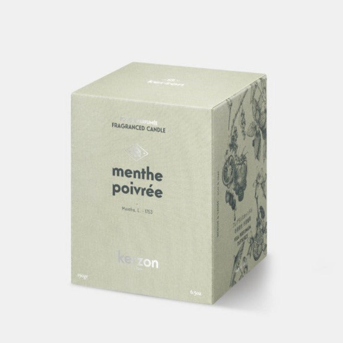 Duftkerze / Fragranced candle, Menthe Poivrée | Kerzon - toietmoi-laboutique