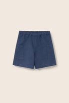 SUNK265s6, bermuda short navy-cotton linen | cozmo - toietmoi-laboutique