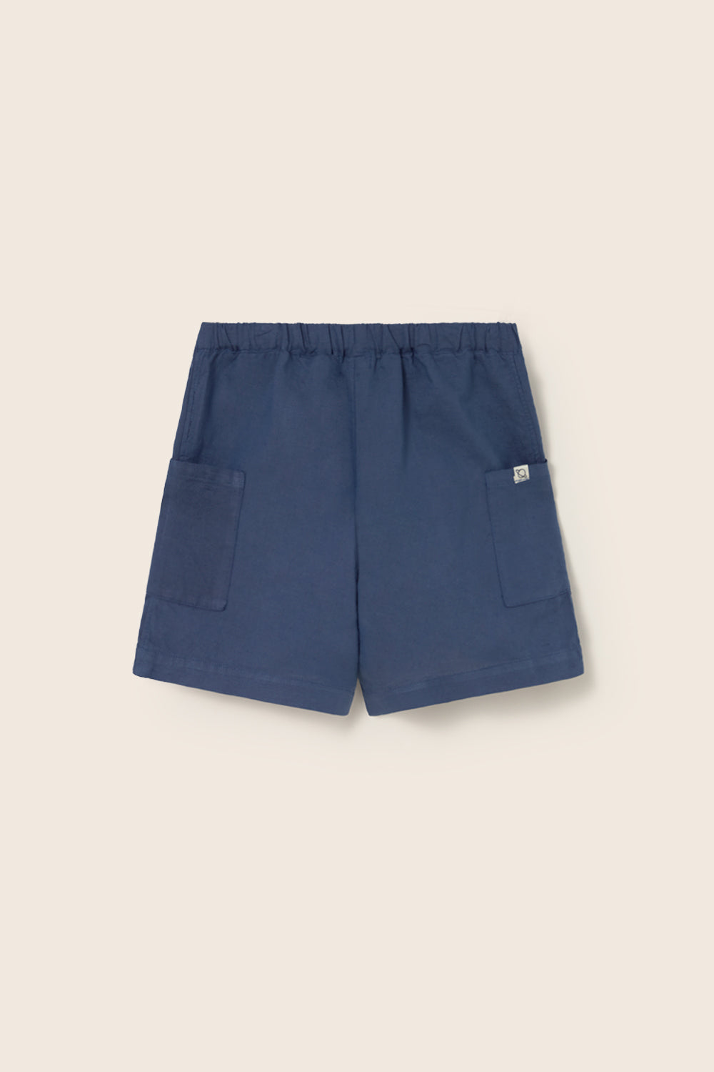 SUNK265s6, bermuda short navy-cotton linen | cozmo - toietmoi-laboutique