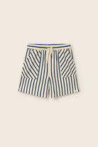 COZMO Sweatshorts, ecru/navy gestreift | cozmo - toietmoi-laboutique