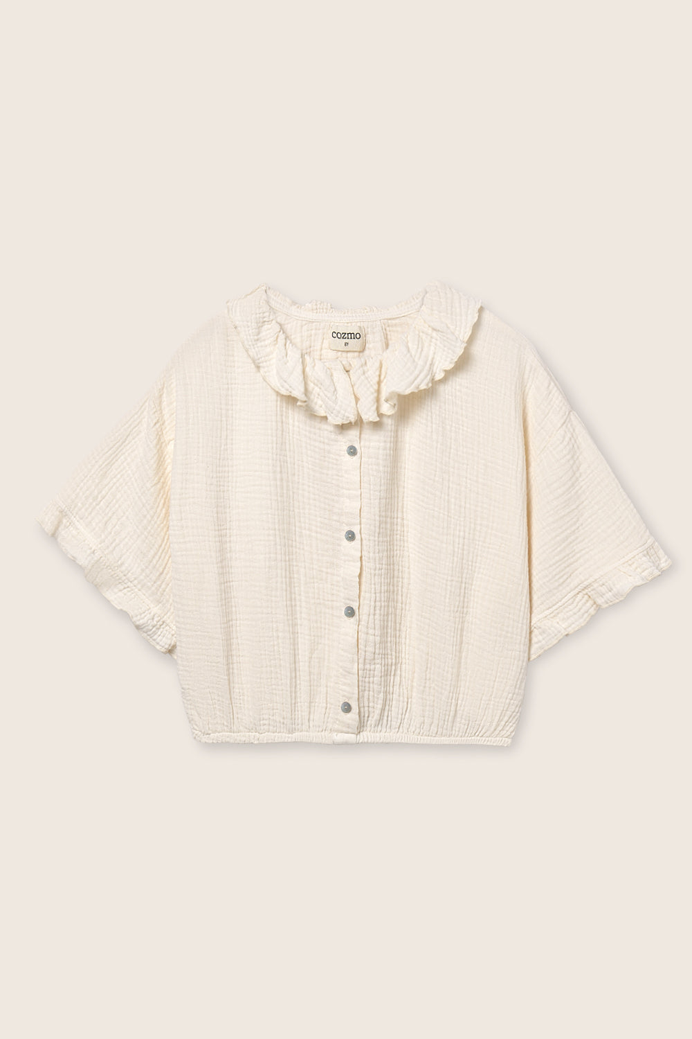 COZMO Musselin Bluse, ecru | cozmo - toietmoi-laboutique