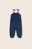 COZMO Musslin Träger Latzhose, navy | cozmo - toietmoi-laboutique