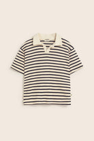 COZMO Polo Shirt, navy/weiss gestreift | cozmo - toietmoi-laboutique