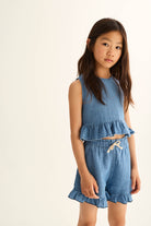 ISLAK327s6, blue-denim gauze cotton | cozmo - toietmoi-laboutique