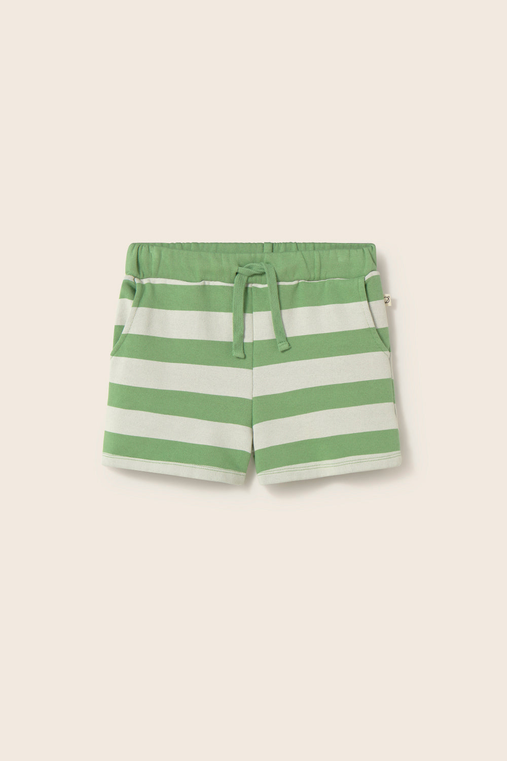 ORIONK330s6, cotton fleece shorts green-striped cotton fleece | cozmo - toietmoi-laboutique