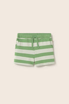 ORIONK330s6, cotton fleece shorts green-striped cotton fleece | cozmo - toietmoi-laboutique