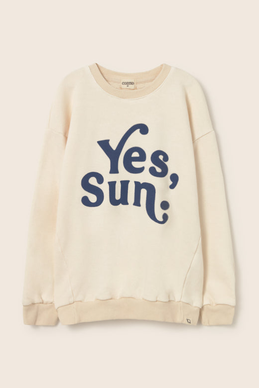 COZMO Sweatshirt, yes sun/ecru | cozmo - toietmoi-laboutique