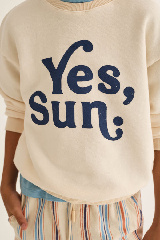 COZMO Sweatshirt, yes sun/ecru | cozmo - toietmoi-laboutique
