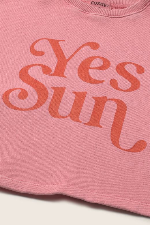 COZMO Sweatshirt, yes sun/pink | cozmo - toietmoi-laboutique