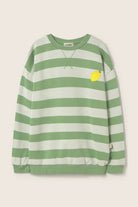 DANK330s6, green-striped cotton fleece | cozmo - toietmoi-laboutique
